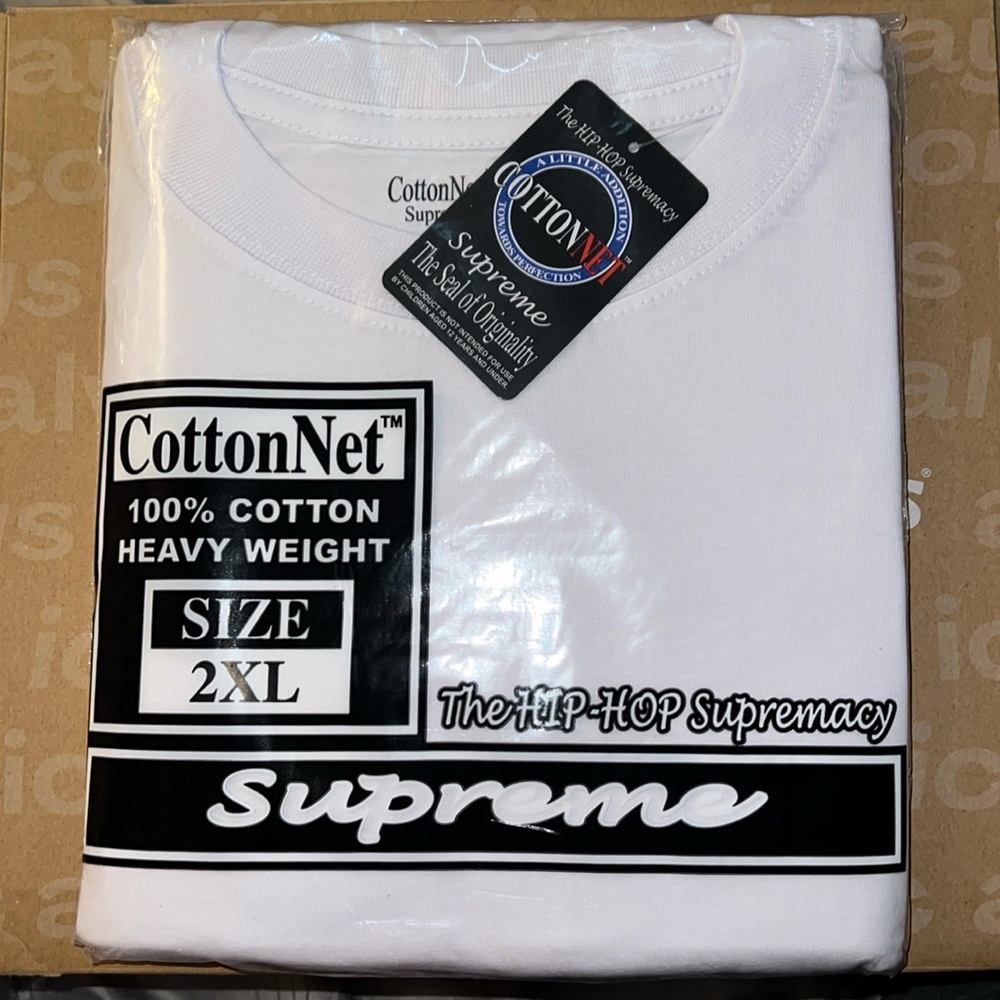 Cotton Net Supreme 2XL White T-shirts package of 6!!! NWT
